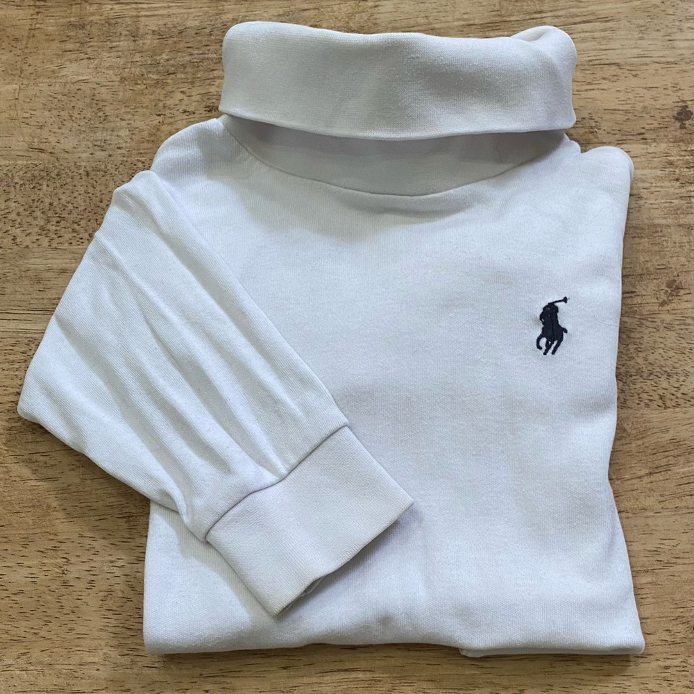 Vintage Polo by Ralph Lauren Boy’s‎ Sz 5 White Long Sleeve Turtleneck